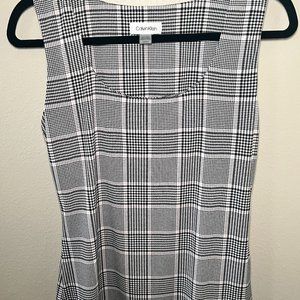 Calvin Klein Plaid Sleeveless Top NWOT